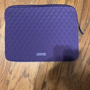 Vera Bradley Deep Purple Quilted Laptop Case